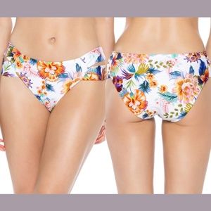 NEW $68 Isabella Rose Veranda Tab Maui Hipster Bikini Bottom [SZ Large‎ ]